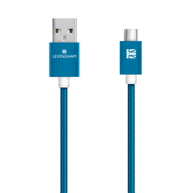 micro USB sync charge cable 5750 lexingham blue